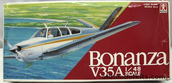 Bandai 1/48 Beechcraft Bonanza V35A, 8519 plastic model kit
